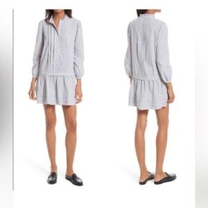La Vie Rebecca Taylor Striped Drop Waist Dress Size XS